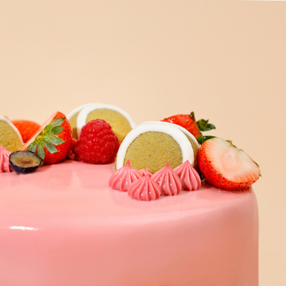 Tennis Peach Melba Cake