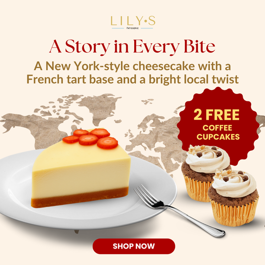 [PROMO] Baked Cheesecake with 2 Free Vietnamese Coffee Cupcakes