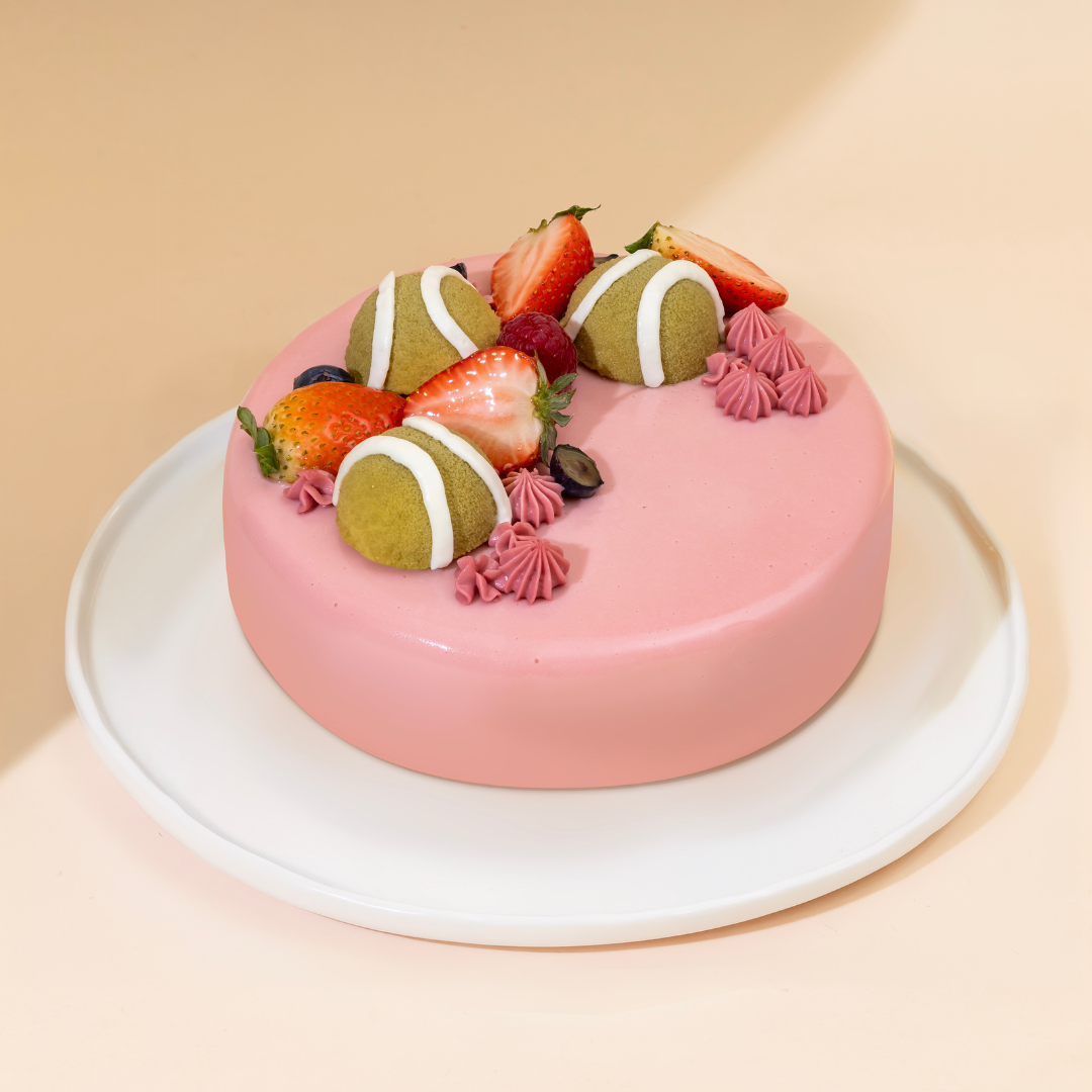 Tennis Peach Melba Cake | Lilys Patisserie